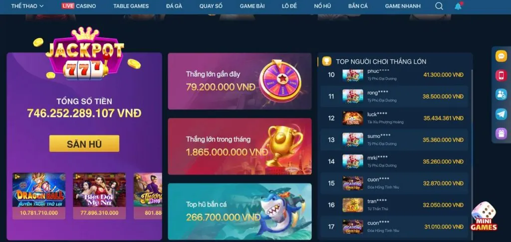 Hình ảnh trưng bày các trò chơi đa dạng tại J88.best